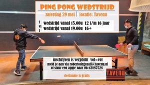 Jongerencentrum De Tavenu: Ping Pong Wedstrijd