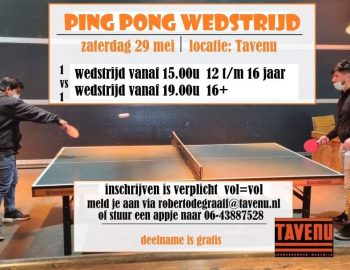 Jongerencentrum De Tavenu: Ping Pong Wedstrijd