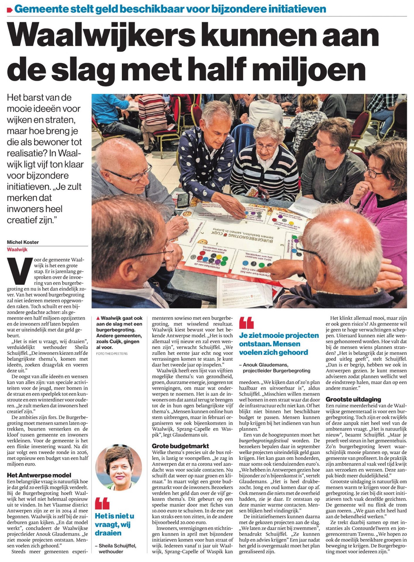 Waalwijkers kunnen aan de slag met half miljoen